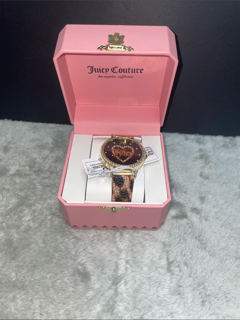 NIB Juicy Coutute Cheetah Print Watch